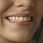 Close-up of a woman's smile